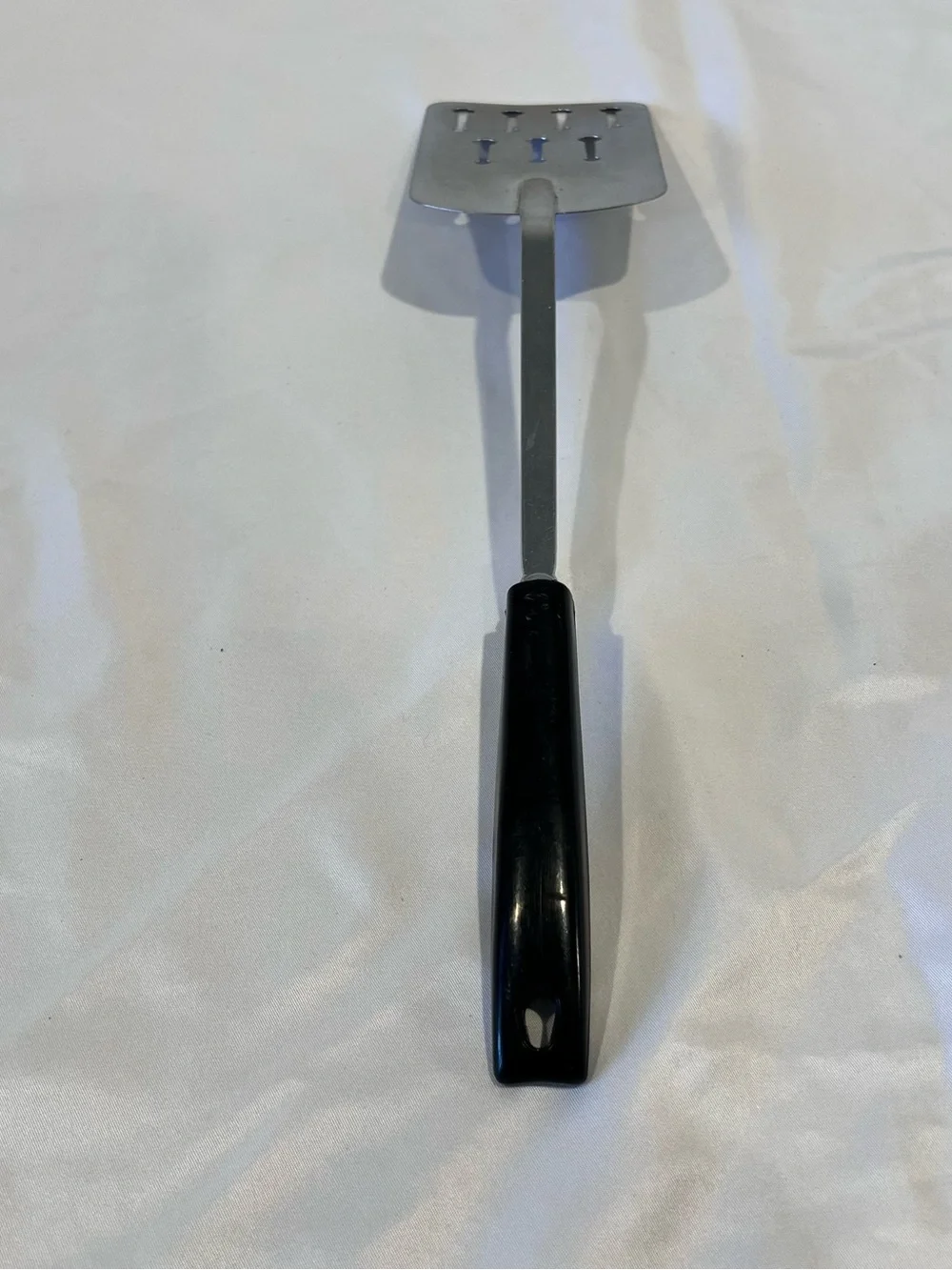 Vintage EKCO USA Stainless Steel Keyhole Slotted Turner Spatula